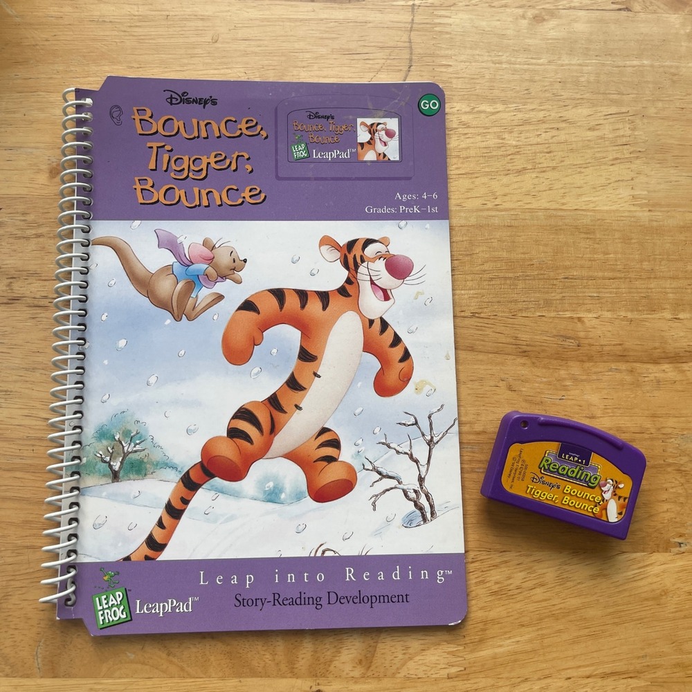 LeapFrog LeapPad Disney Bounce Tigger Bounce Book and Cartridge Set Ages 4-6